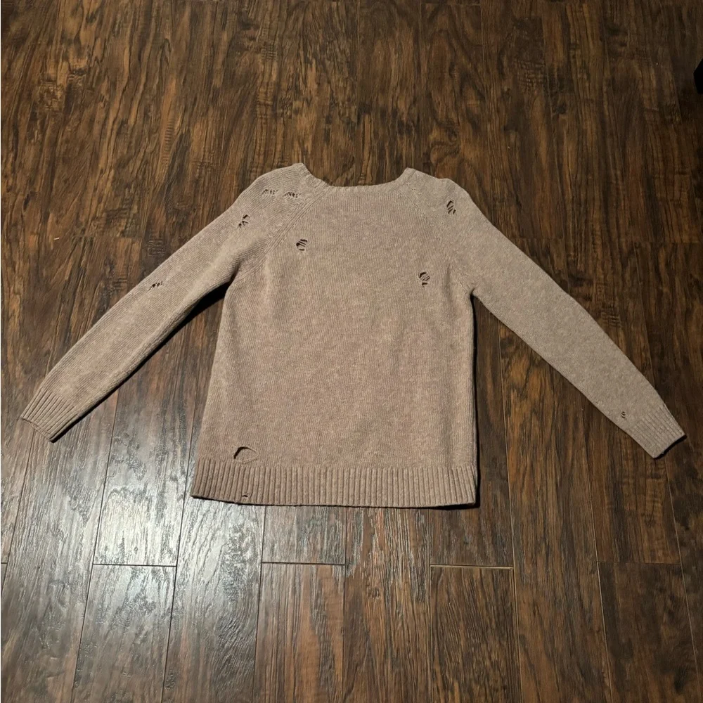 Anine Bing Distressed Brown Sweater Size Small - Picture 3 of 10